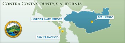 Contra Costa County - Area Map